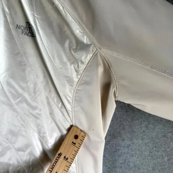 The North Face Primaloft Flight Series Jacket Women XL White Thumb Hole Full Zip - Picture 6 of 15